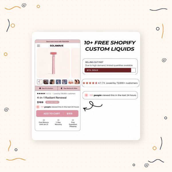 10+ Liquid Sections Pack