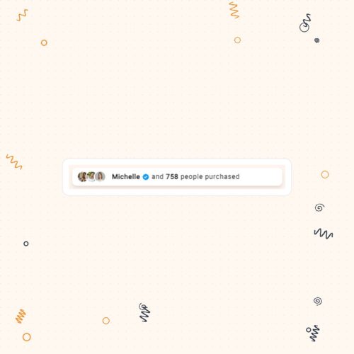 Social Proof Purchase Counter