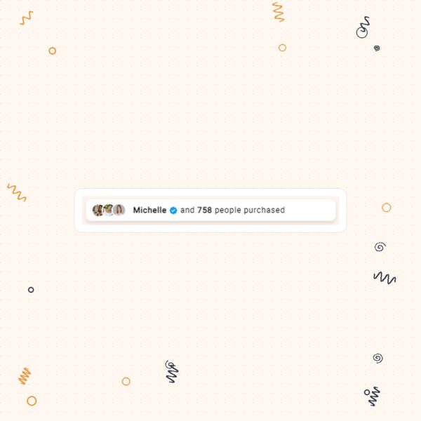 Social Proof Purchase Counter